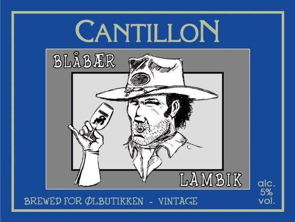 Cantillon Blåbær Blueberry Lambic label
